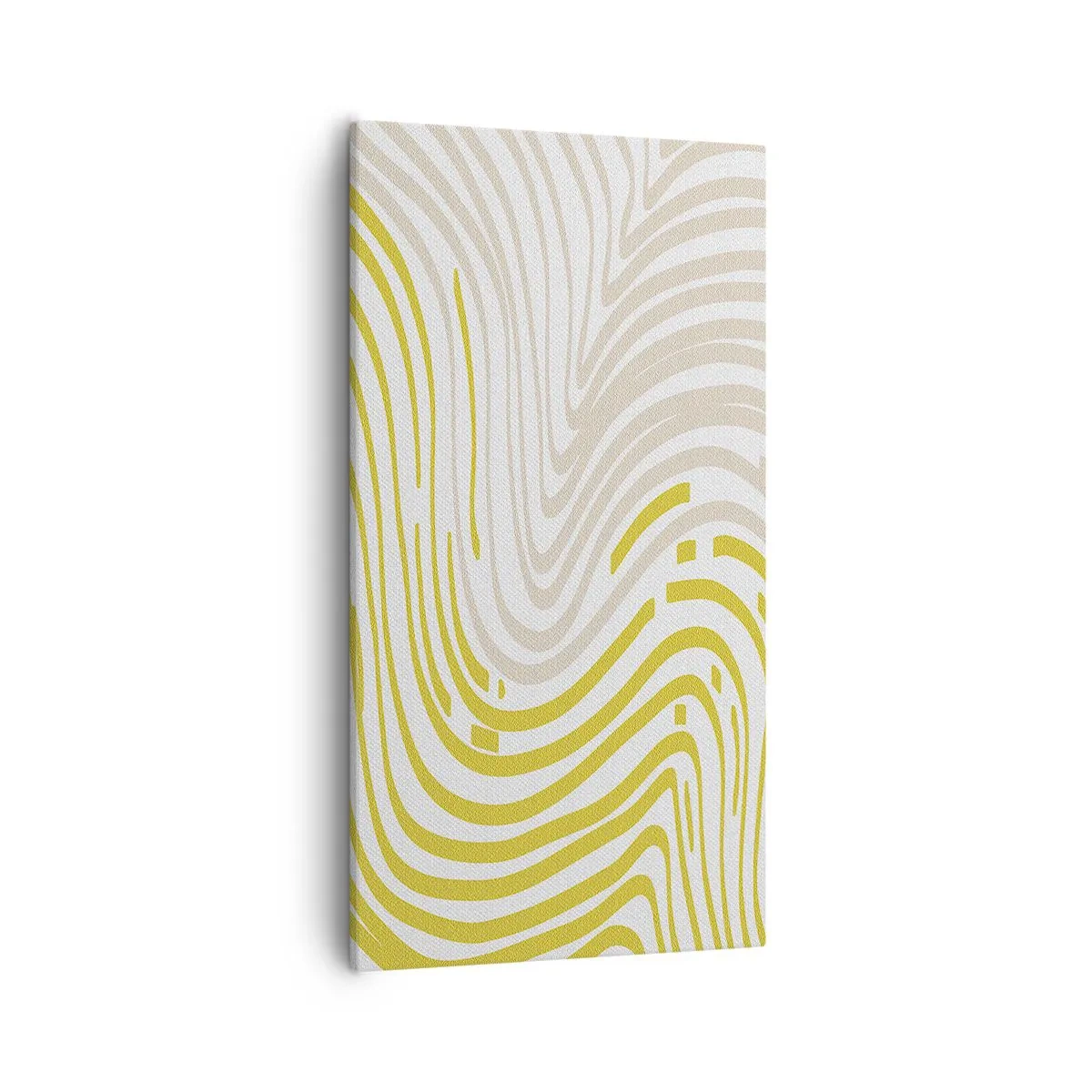 Lærredstryk - Billede på lærred - Komposition med et blidt sving - 55x100 cm