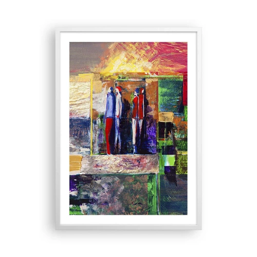 Plakat i hvid ramme - Forhold og følelser - 50x70 cm