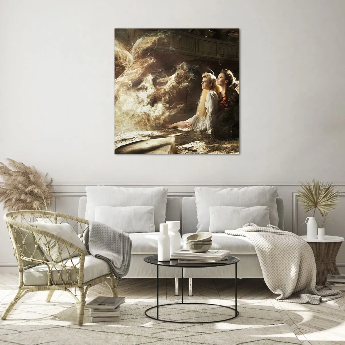 Billede på glas - Og der skete poesi - 70x70 cm