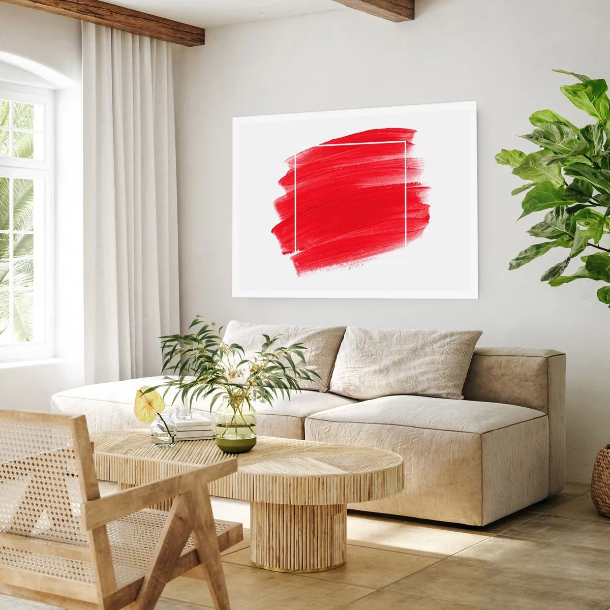 Plakat - Uden for rammen - 70x50 cm