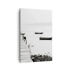Lærredstryk - Billede på lærred - Over stille og klart vand - 80x120 cm