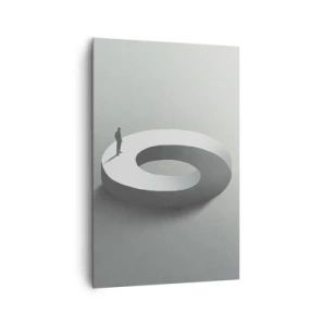 Lærredstryk - Billede på lærred - Og vær klog - 80x120 cm