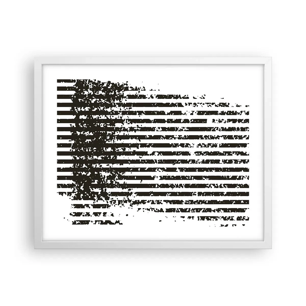 Plakat i hvid ramme - Rytme og støj - 50x40 cm