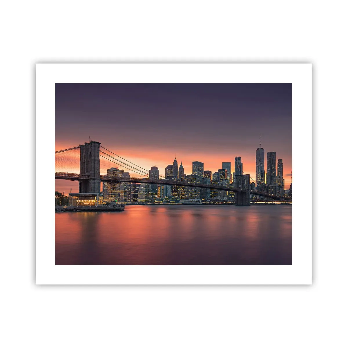 Plakat - Sænket i lilla stilhed - 50x40 cm