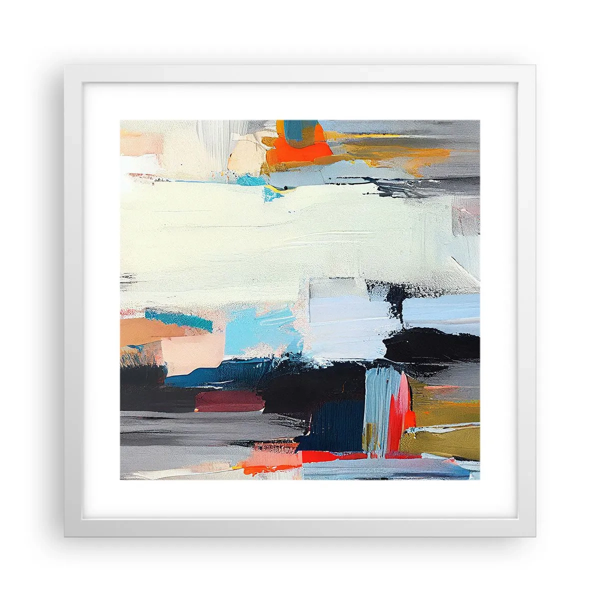 Plakat i hvid ramme - Er der en metode? - 40x40 cm