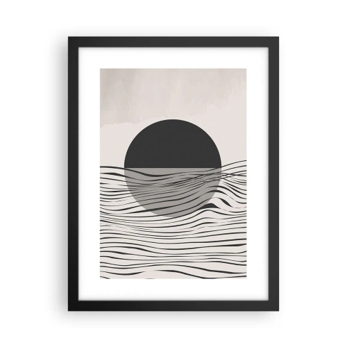 Plakat i sort ramme - Halvkomposition - 30x40 cm