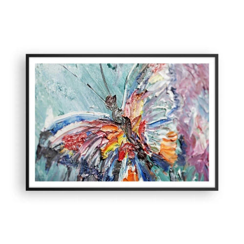 Plakat i sort ramme - Malet af naturen - 100x70 cm