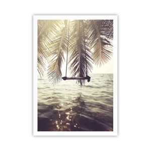 Plakat - Du kan svæve i skyerne efter behag - 70x100 cm