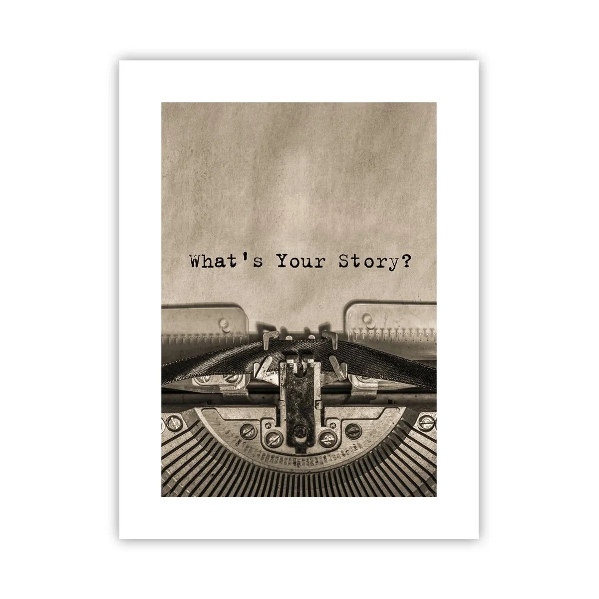 Plakat - Fortæl mig - 30x40 cm