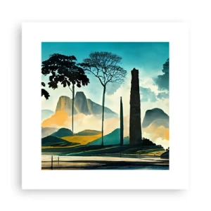 Plakat - Stadig højere og højere - 30x30 cm