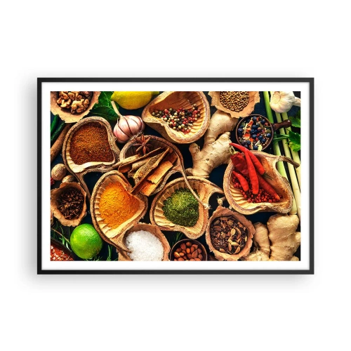 Plakat i sort ramme - Tag, hvad du vil have - 100x70 cm