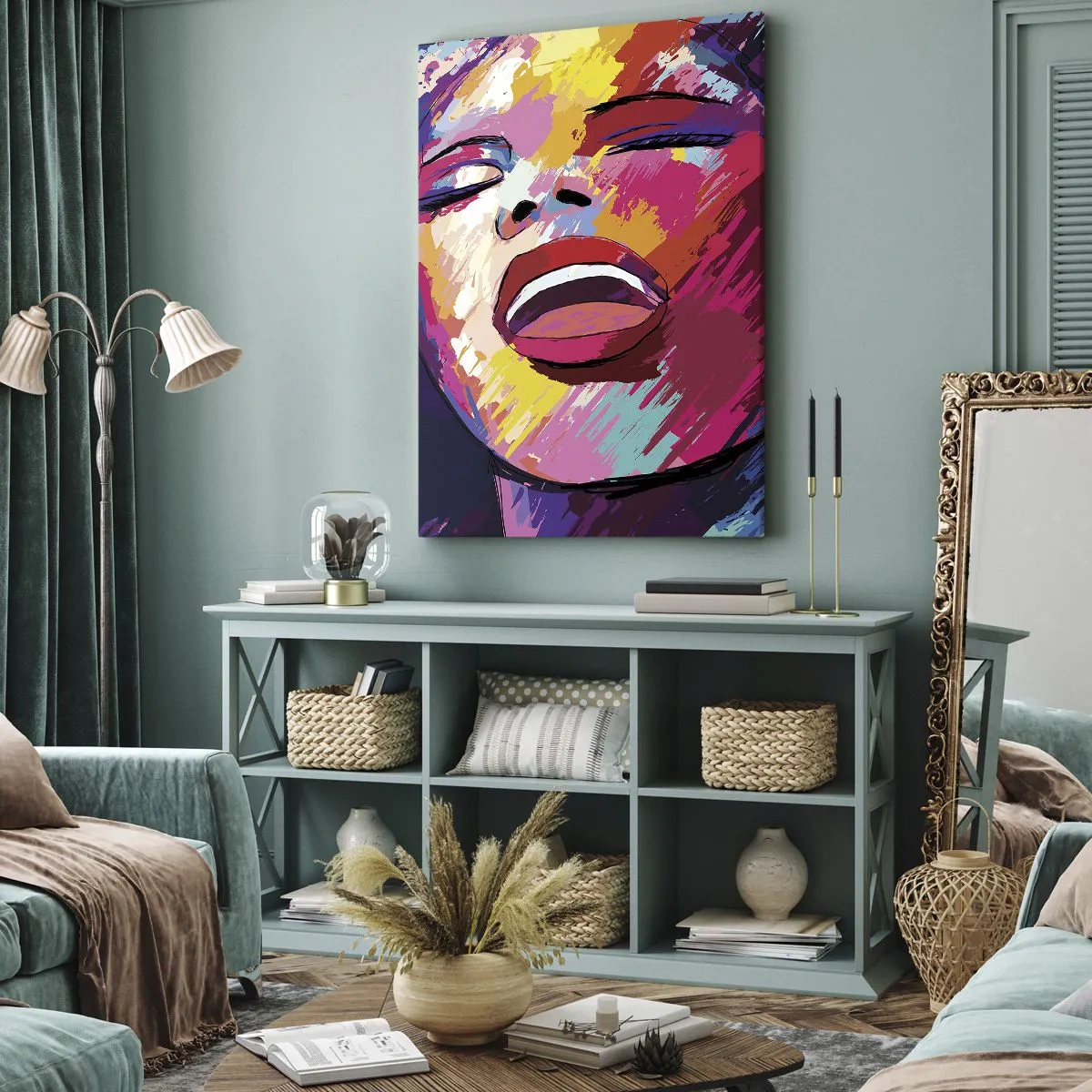 Lærredstryk - Billede på lærred - Syng hele livet - 50x70 cm