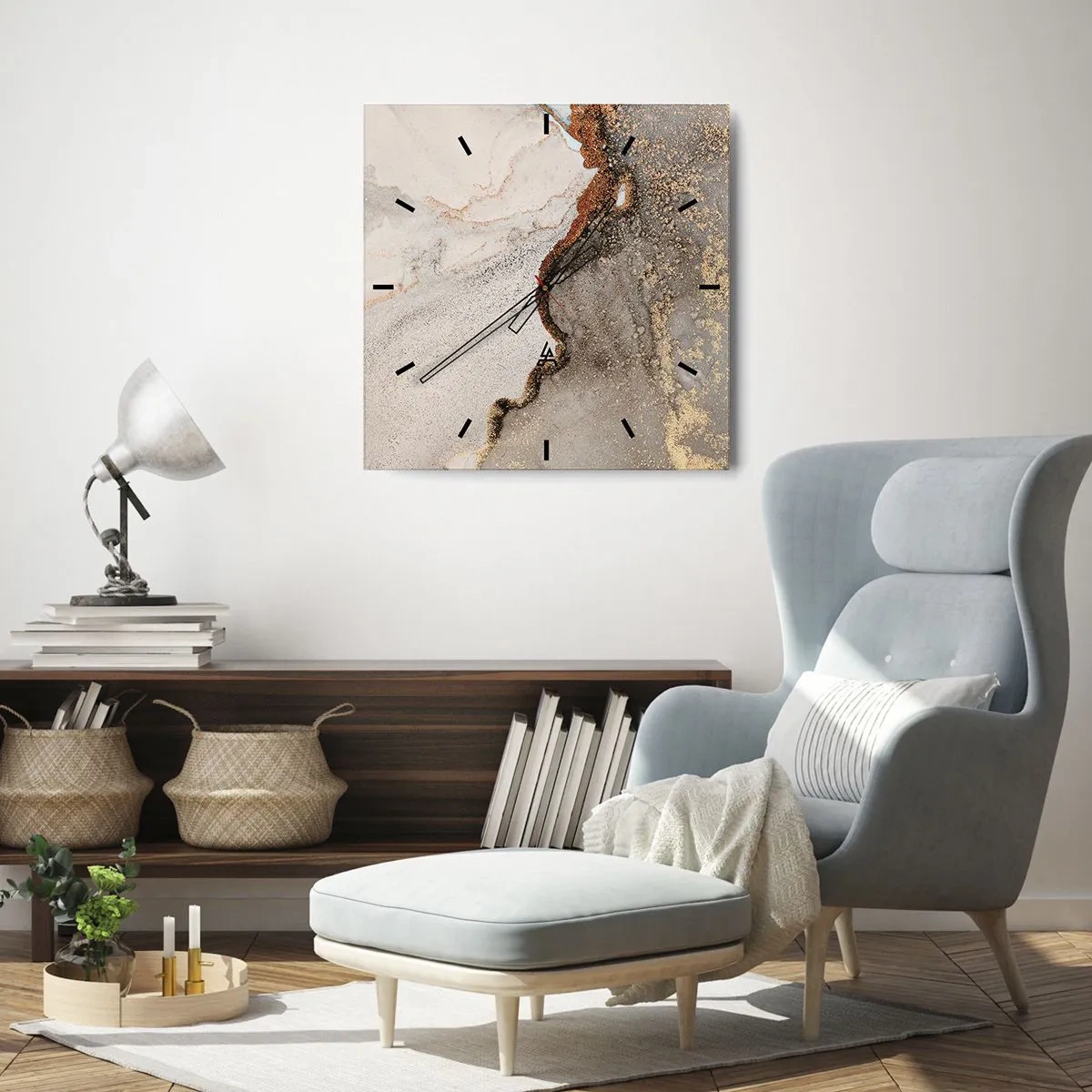 Vægur, Uret - På farvegrænsen - 30x30 cm