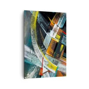 Lærredstryk - Billede på lærred - Bevægelsesenergi - 70x100 cm