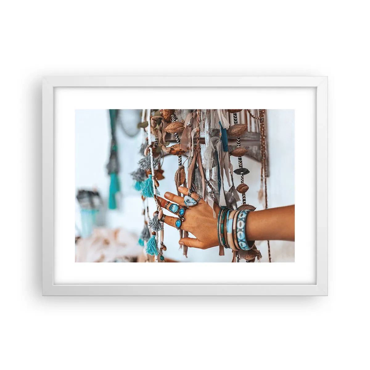 Plakat i hvid ramme - Lokale skatte - 40x30 cm