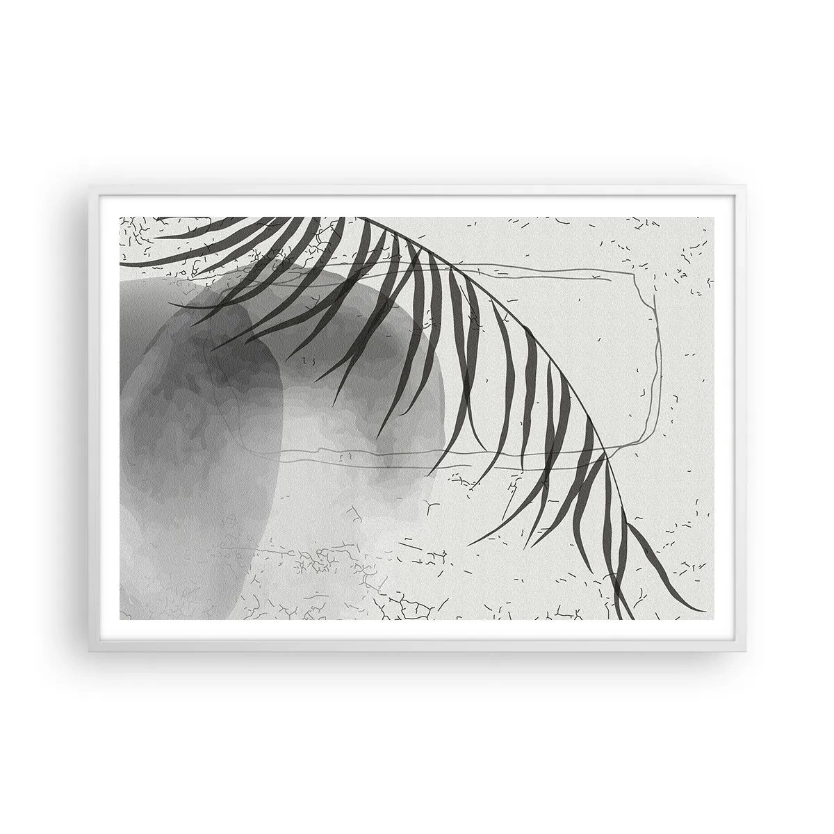 Plakat i hvid ramme - Den subtile eksotisme i naturen - 100x70 cm