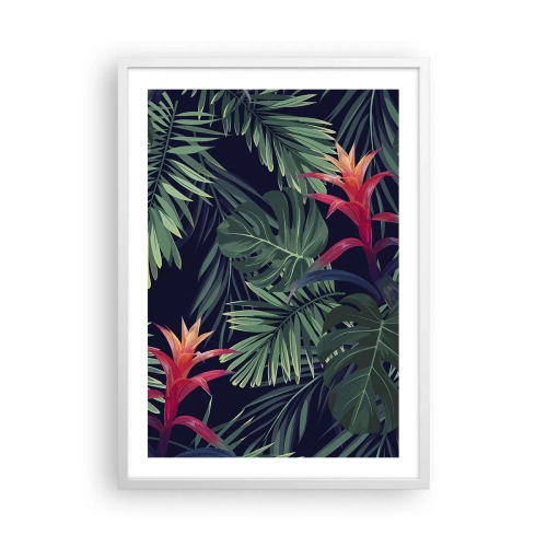 Plakat i hvid ramme - Brænd i grønt - 50x70 cm