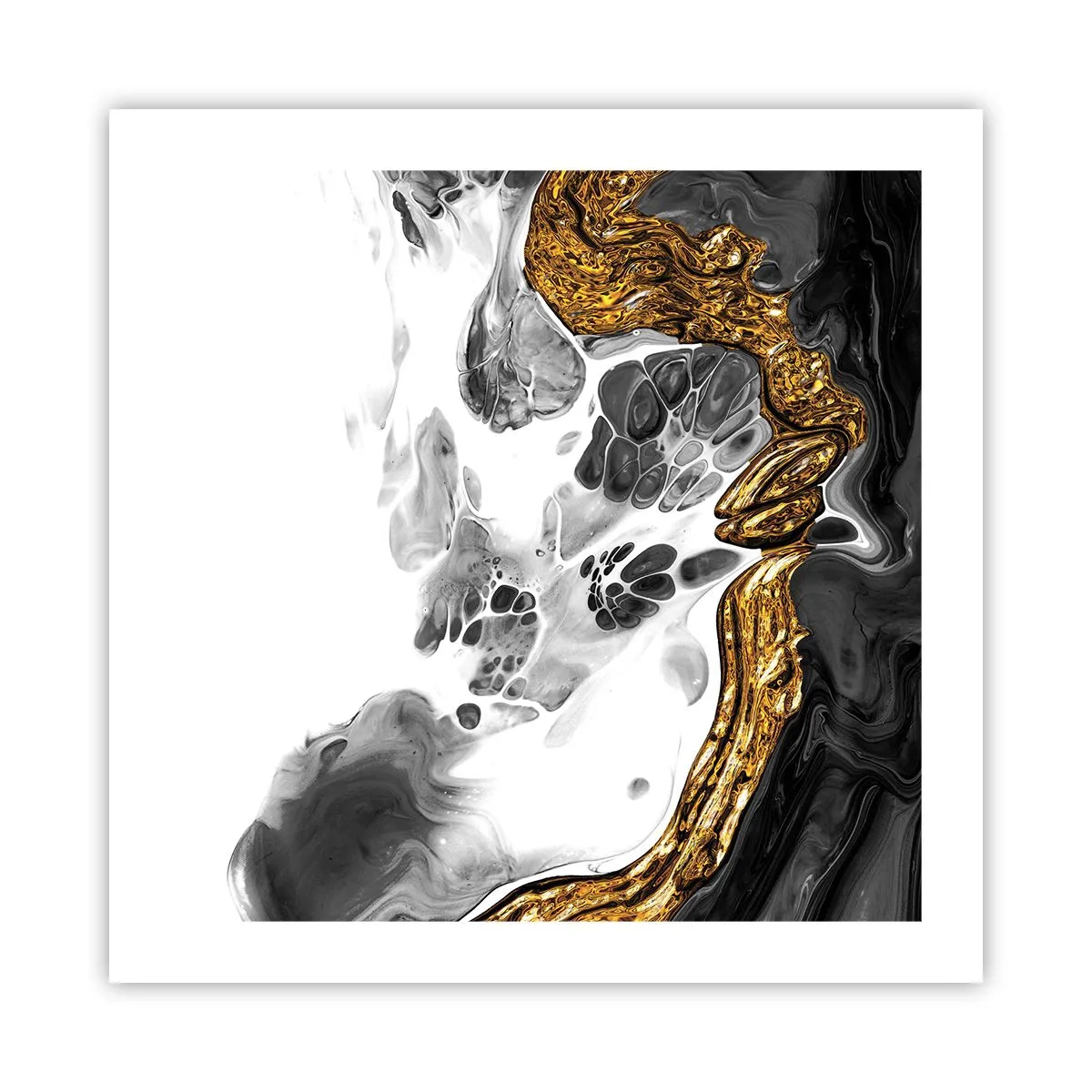 Plakat - Organisk sammensætning - 50x50 cm