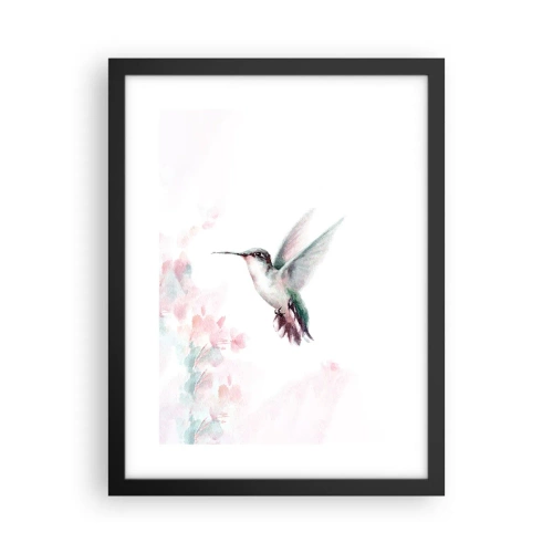 Plakat i sort ramme - Stoppet i flagren - 30x40 cm