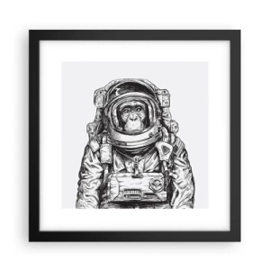 Plakat i sort ramme - Alternativ evolution - 30x30 cm