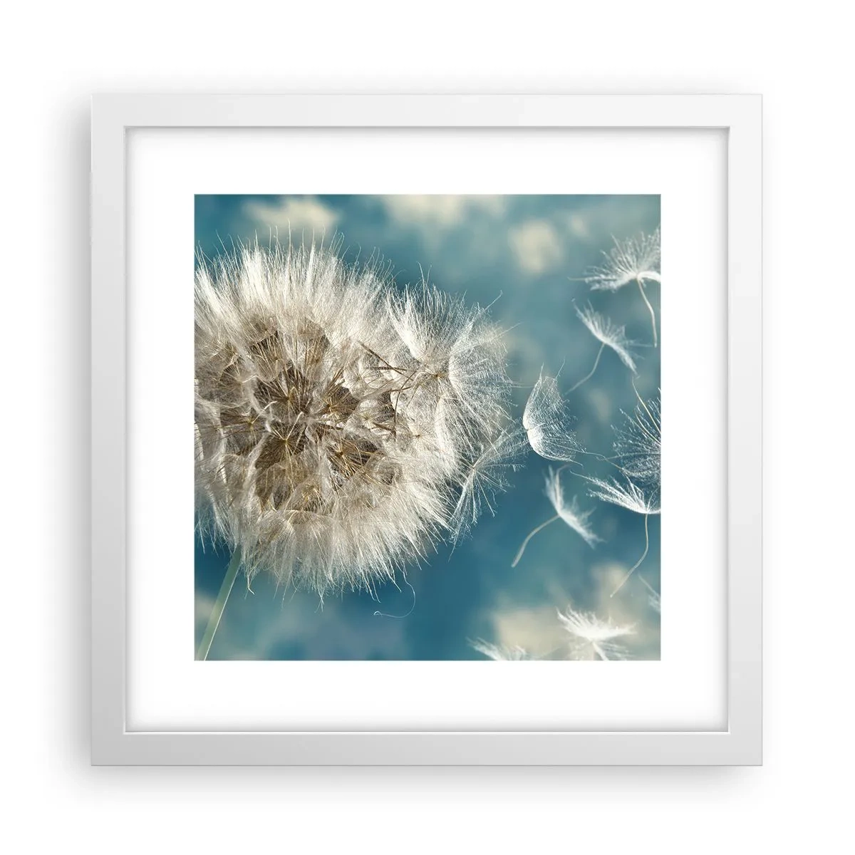 Plakat i hvid ramme - En engels åndedræt - 30x30 cm