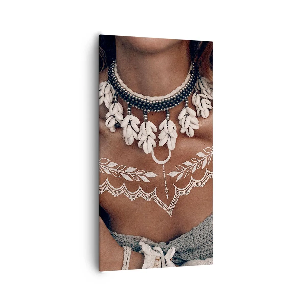 Lærredstryk - Billede på lærred - Talismaner, ritualer om kvindelighed - 65x120 cm