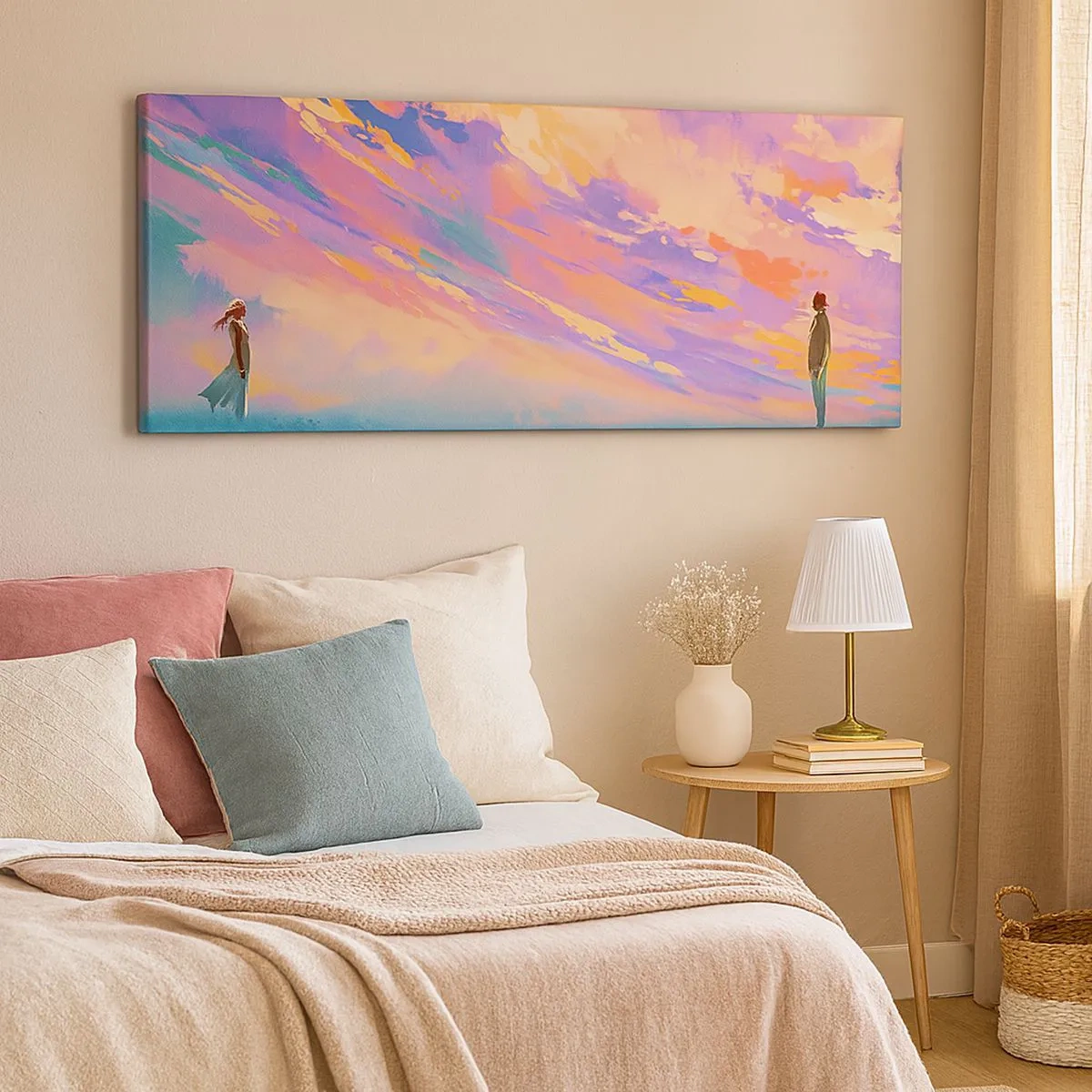 Lærredstryk - Billede på lærred - Tiltrækningskraft - 100x40 cm