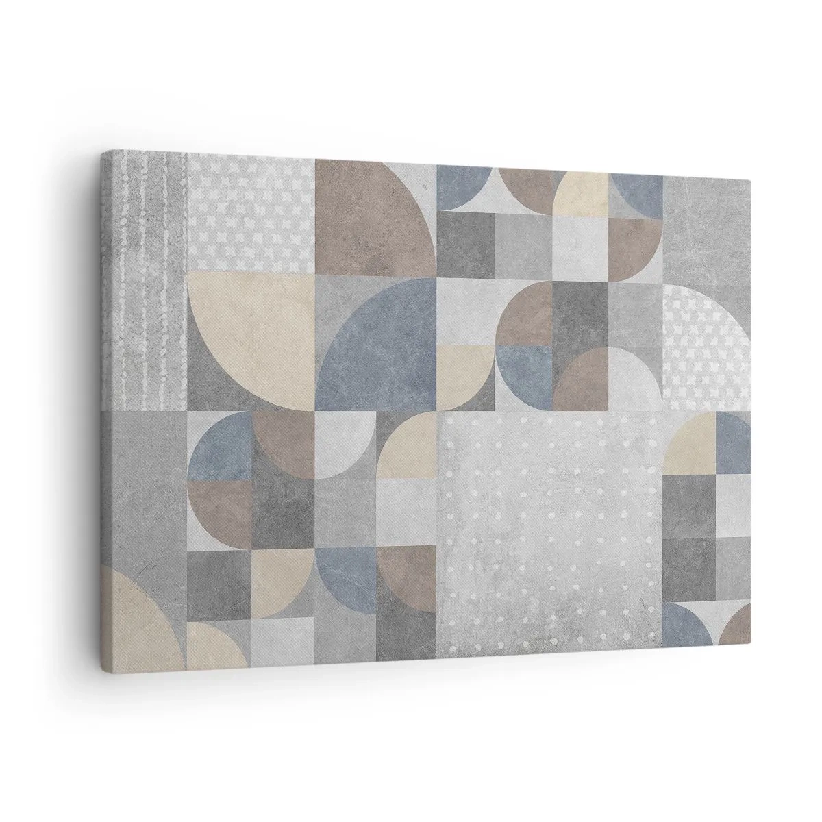 Lærredstryk - Billede på lærred - Geometrisk mønster i pastelfarver - 70x50cm - Keramisk fantasi - Moderne vægdekoration til stue og soveværelse ARTTOR