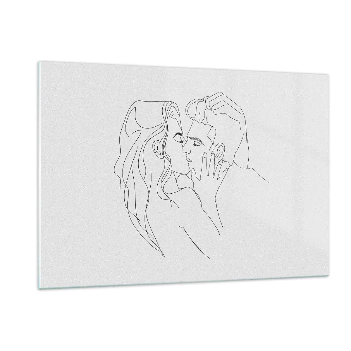 Billede på glas - I samme linje - 120x80 cm