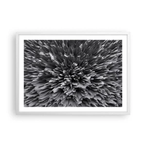 Plakat i hvid ramme - Det kan ikke blive skarpere end dette - 70x50 cm