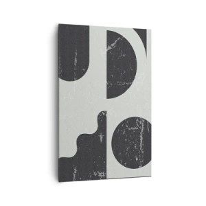 Lærredstryk - Billede på lærred - Komposition over og under - 80x120 cm