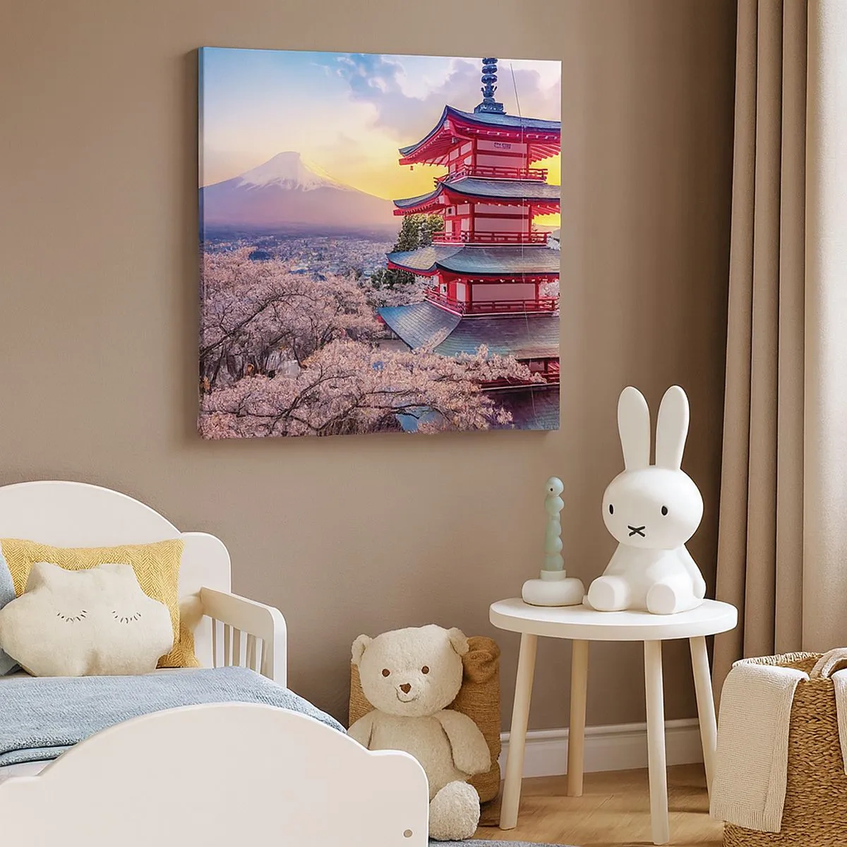 Lærredstryk - Billede på lærred - Essensen af ​​den japanske ånd - 30x30 cm