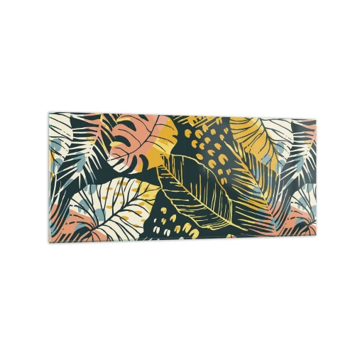 Billede på glas - Løvrig fantasi - 120x50 cm