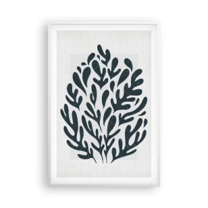 Plakat i hvid ramme - Naturens former - 61x91 cm