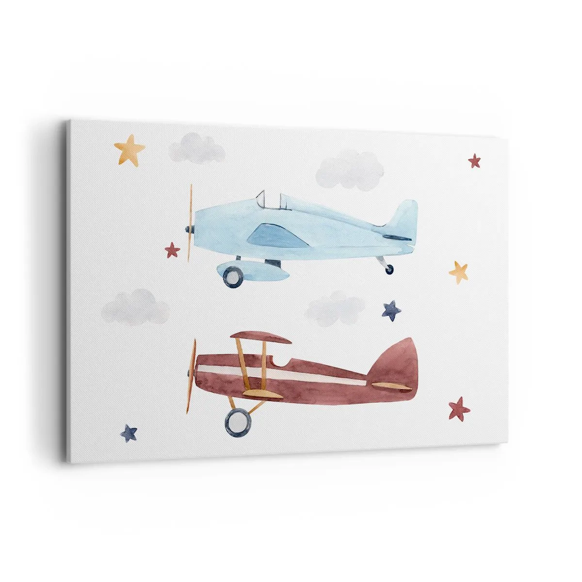 Lærredstryk - Billede på lærred - Hr. pilot, vi venter! - 120x80 cm