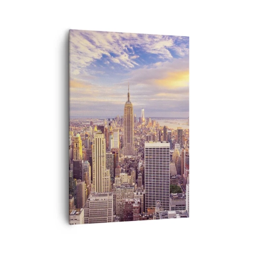 Lærredstryk - Billede på lærred - Ræk ud efter skyerne selv - 70x100 cm