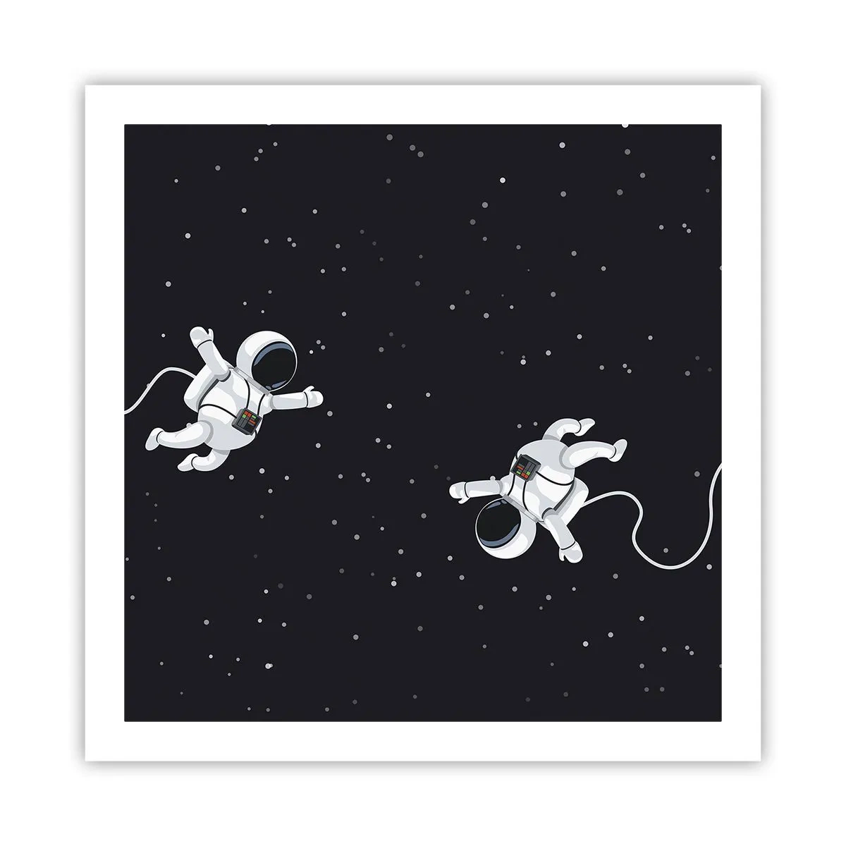 Plakat - Rummet vikler sig sammen - 60x60 cm