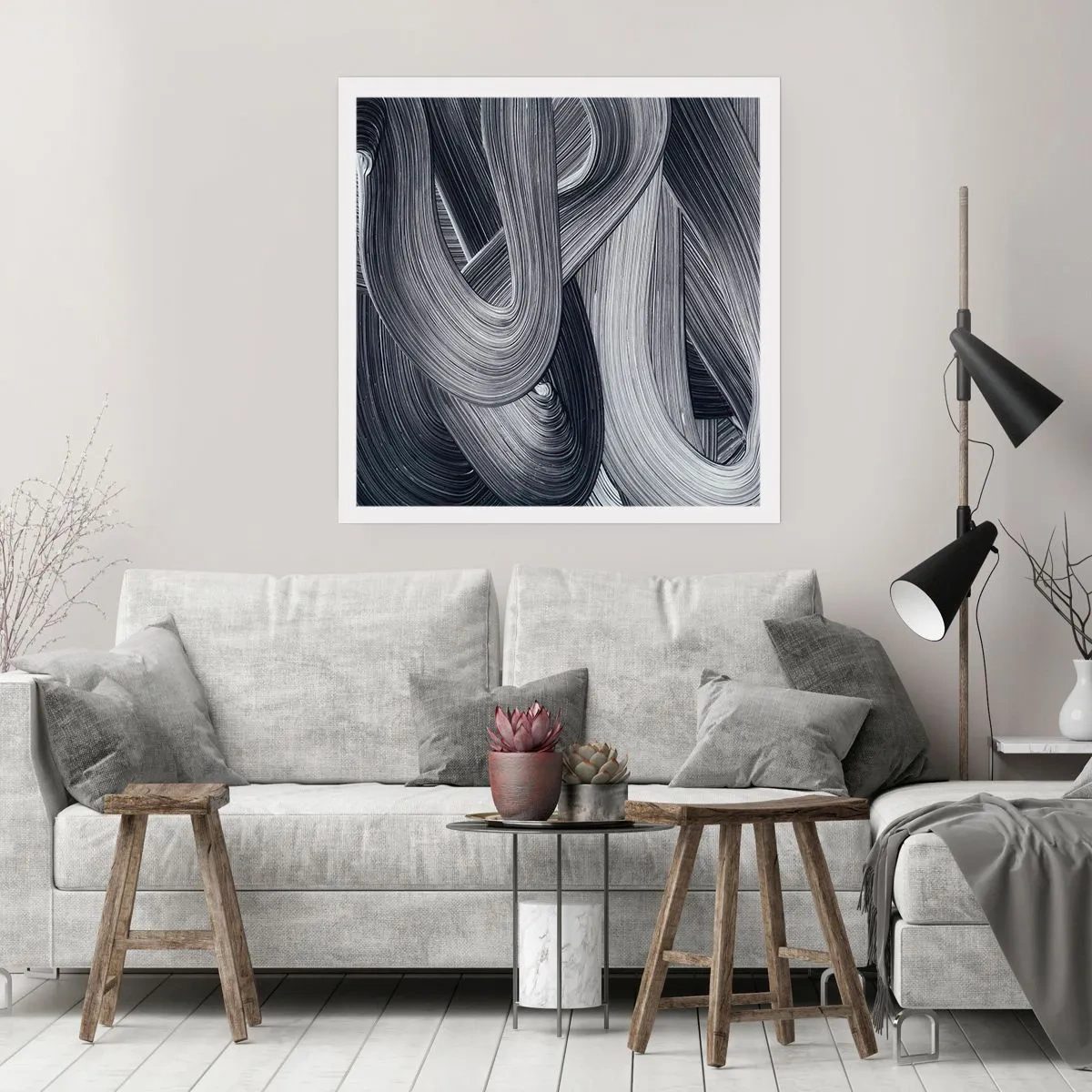 Plakat - Virkelighedens flygtighed - 60x60 cm