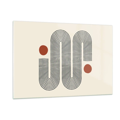 Billede på glas - Fra start til slut - 120x80 cm