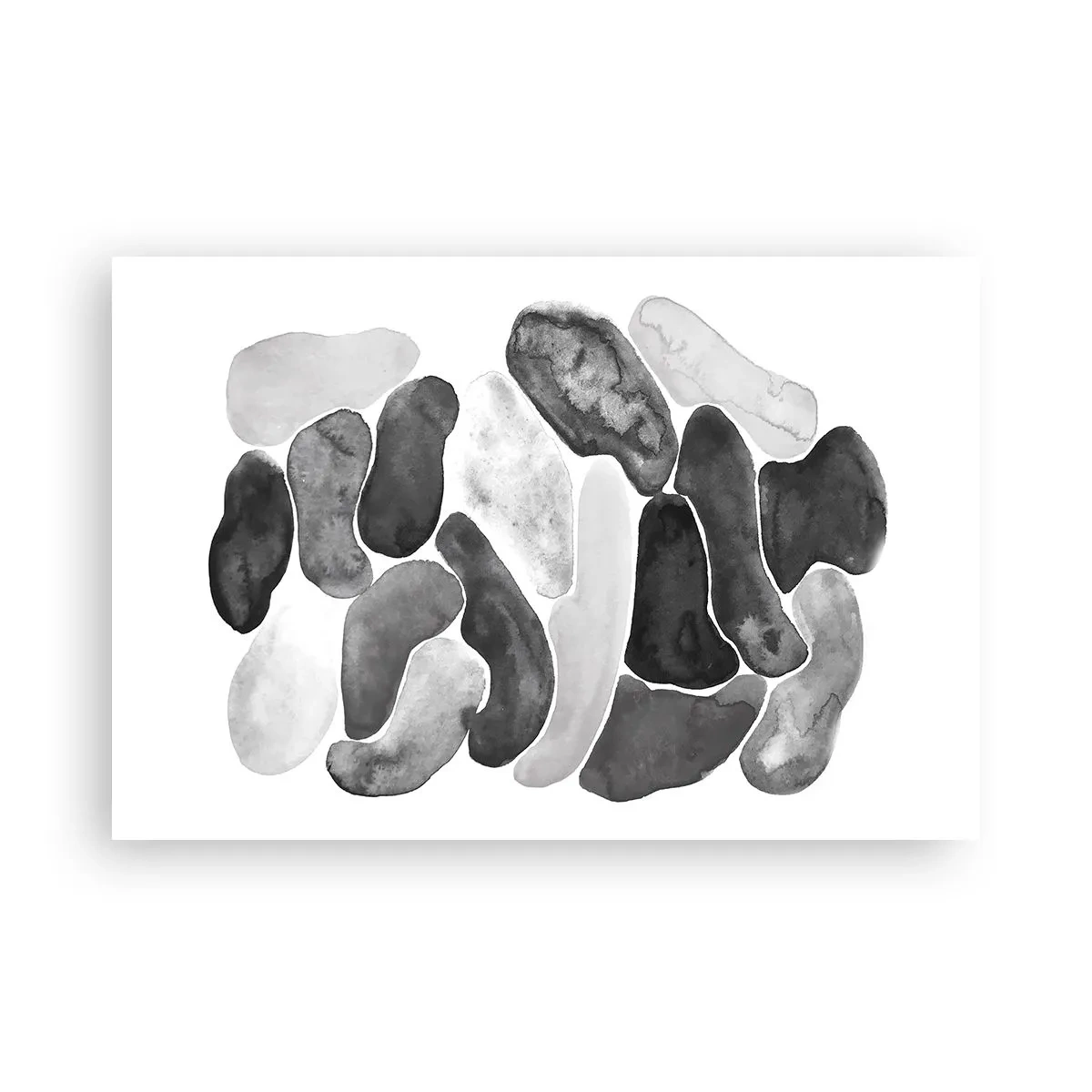 Plakat - Stenet abstraktion - 91x61 cm