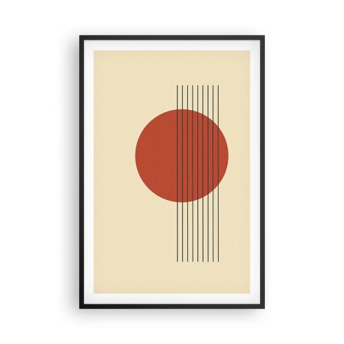 Plakat i sort ramme - Og så videre - 61x91 cm