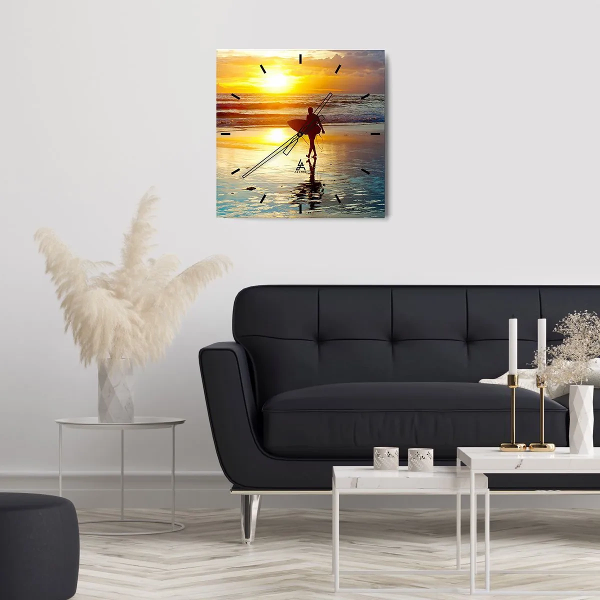 Vægur, Uret - Krigerens tilbagevenden - 30x30 cm