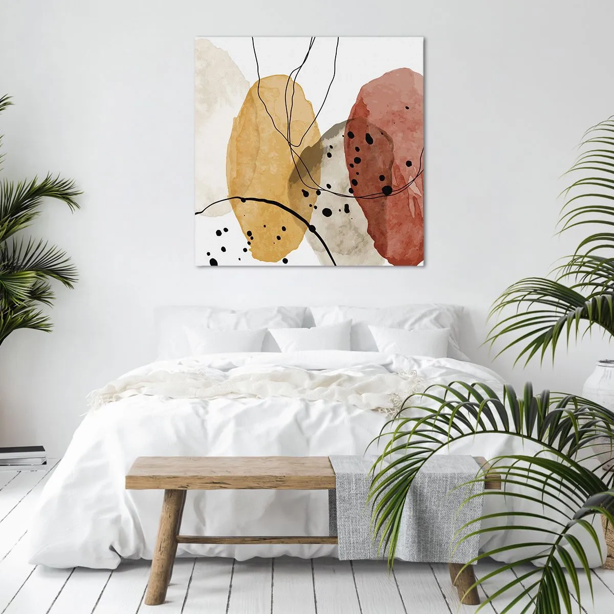 Lærredstryk - Billede på lærred - Som lys, klar luft - 70x70 cm