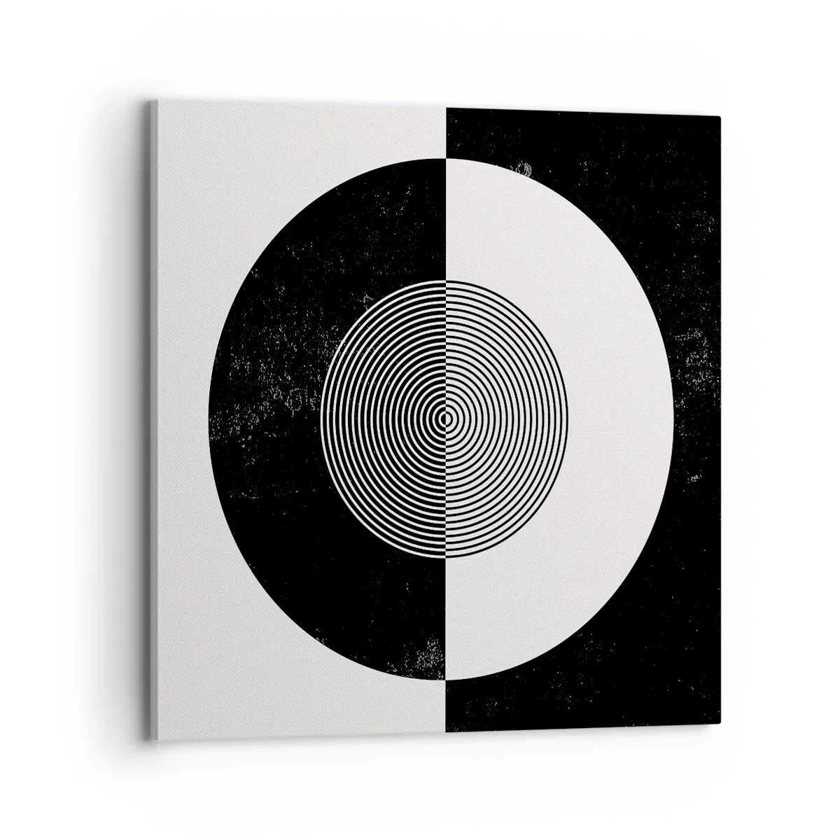 Lærredstryk - Billede på lærred - Harmoni i sort og hvidt - 70x70 cm