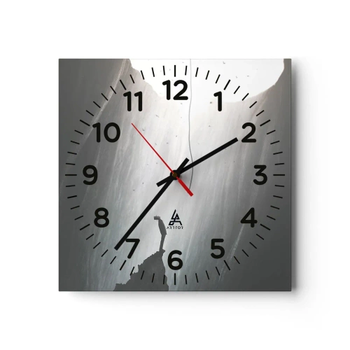 Vægur, Uret - Der er altid en vej ud - 40x40 cm