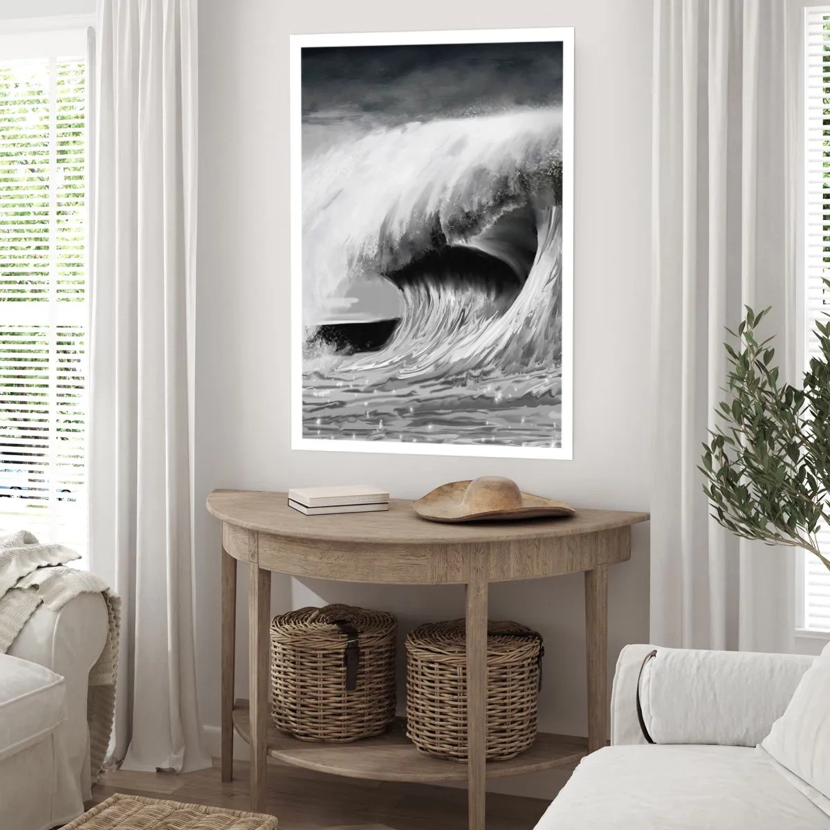 Plakat - Havets vrede - 30x40 cm