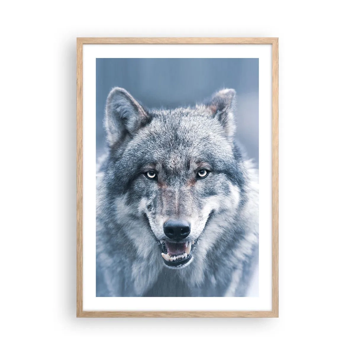 Plakat i ramme af lyst egetræ - Vil du tage udfordringen op? - 50x70 cm