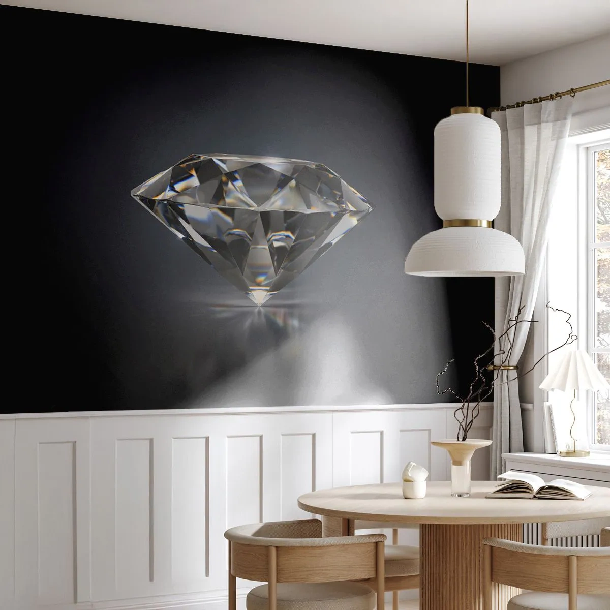 Fototapet Premium Canvas - Bedste veninde - Diamant, Diamant, Ædelsten - 200x140 cm