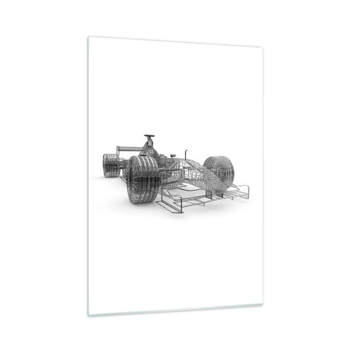 Billede på glas - Ideelt design - idéen om dynamik - 50x70 cm