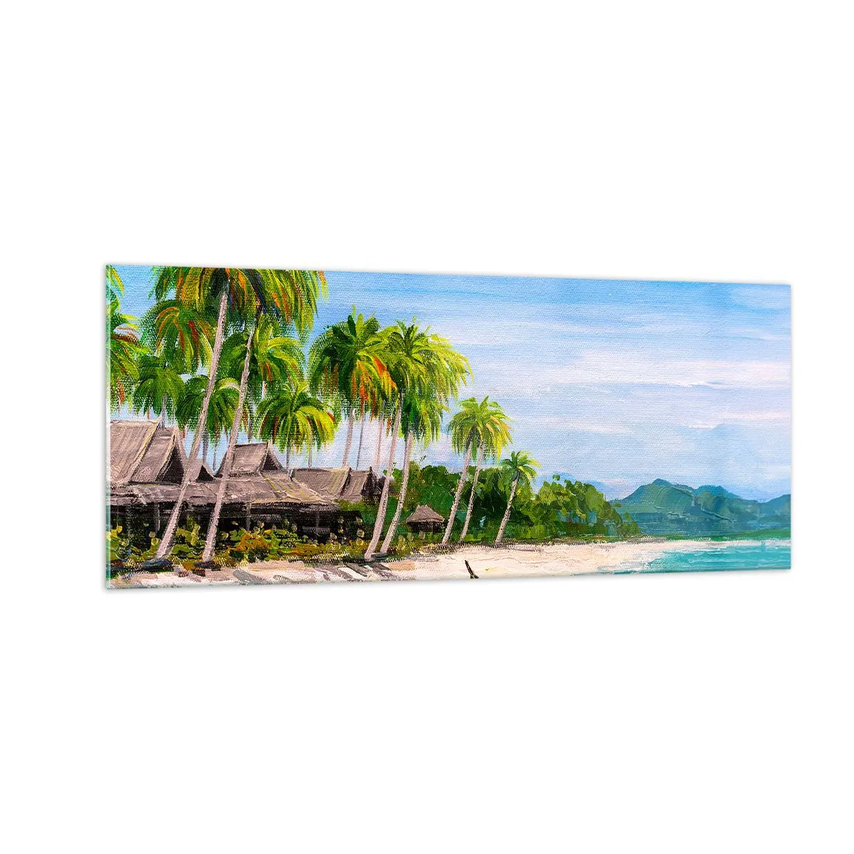 Billede på glas - En eksotisk drøm - 100x40 cm